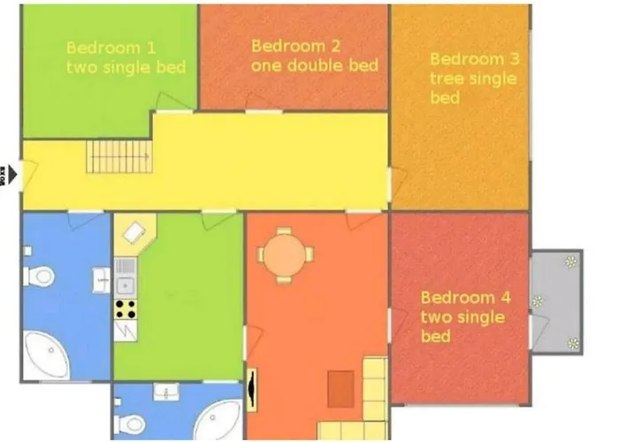 Center 4-bedroom *